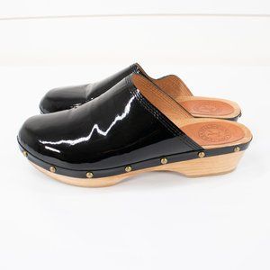 Penelope Chilvers Patent Leather Clogs Sz 39 Black